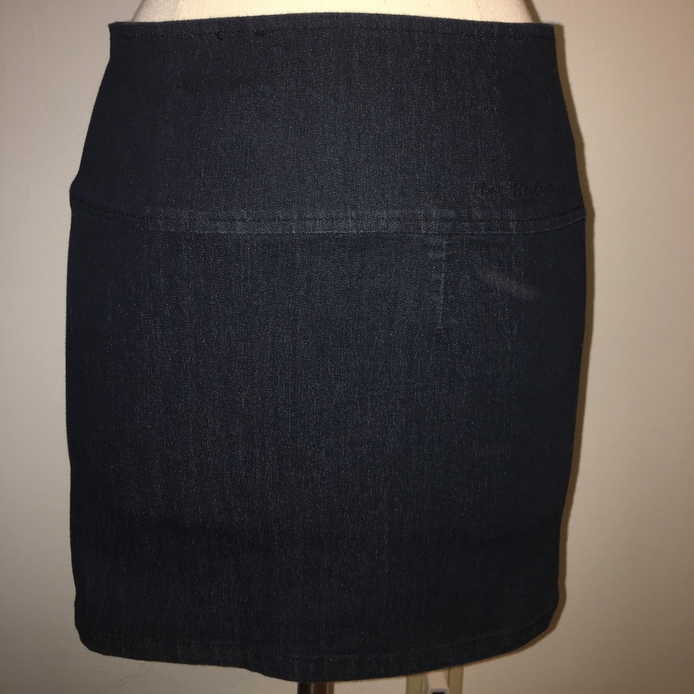 Zip Up Denim Skirt